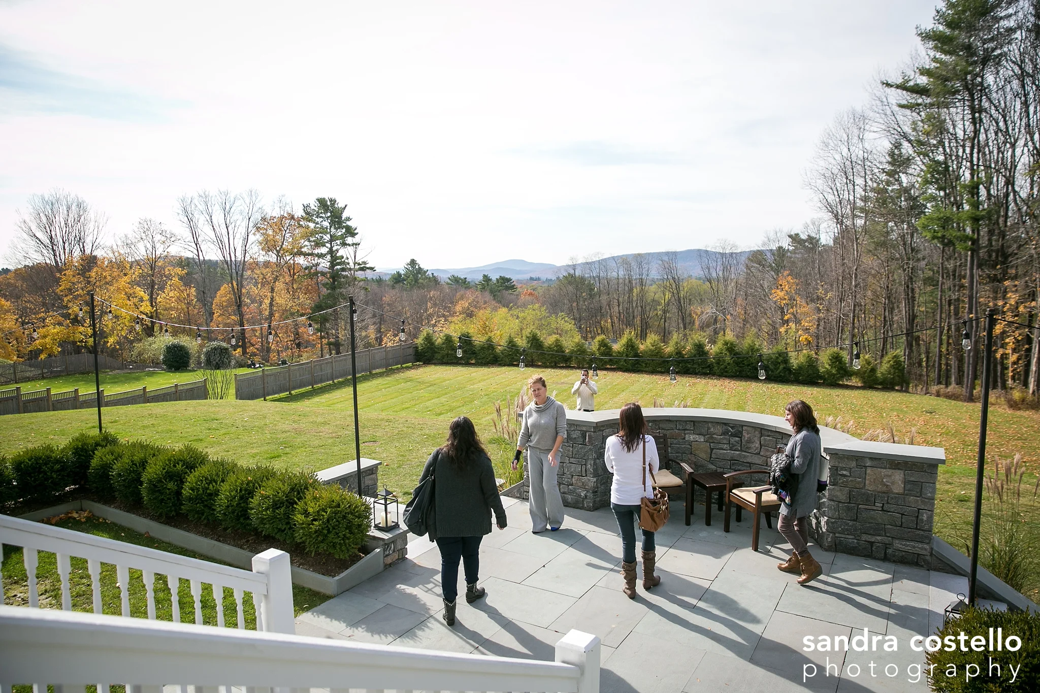  Sweeping backyard from the patio at the Kemble Inn in Lenox, MA. Photo by Sandra Costello Photography. 