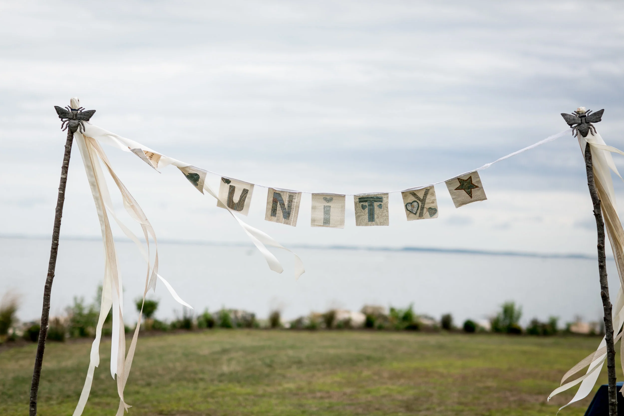  Ceremony Welcome Brookelyn Photography with Ashley Douglass Events in Old Lyme CT Shoreline Wedding. 