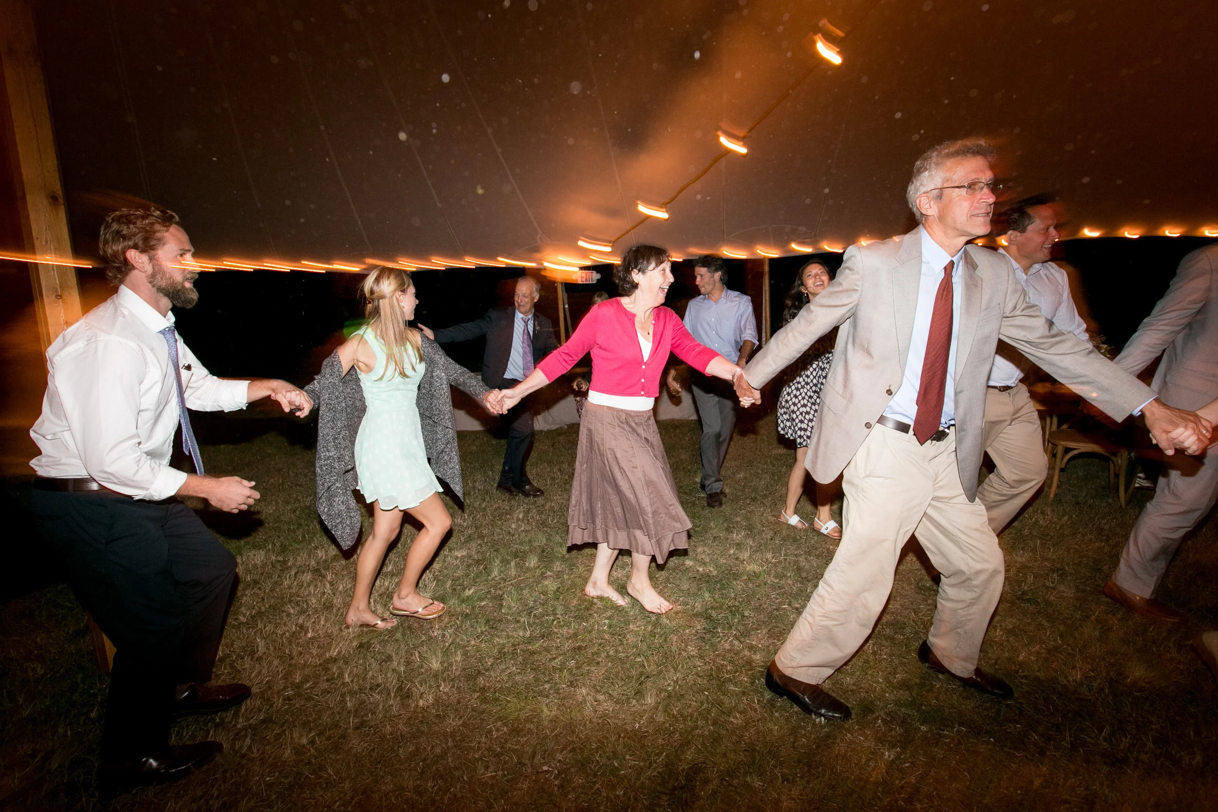  Line dancing like no one is watching, even though everyone was. 