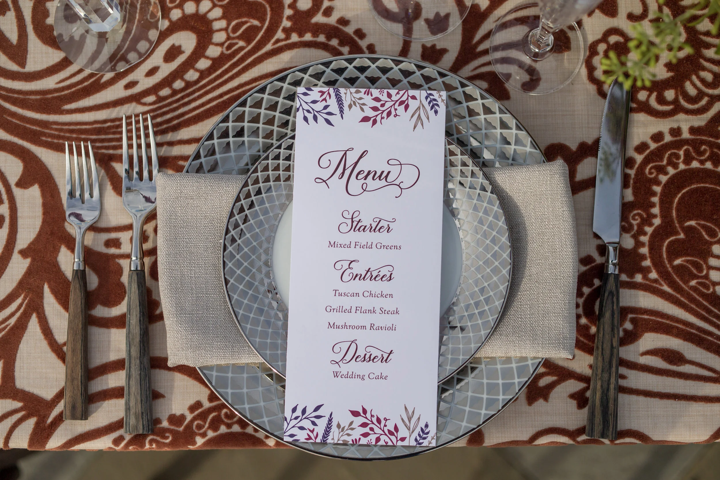  NYC Wedding Planner Ashley Douglass Events at Harvest Moon Farm Orchard with Roseville Designs (menu) Blade NYC Floral Designs 