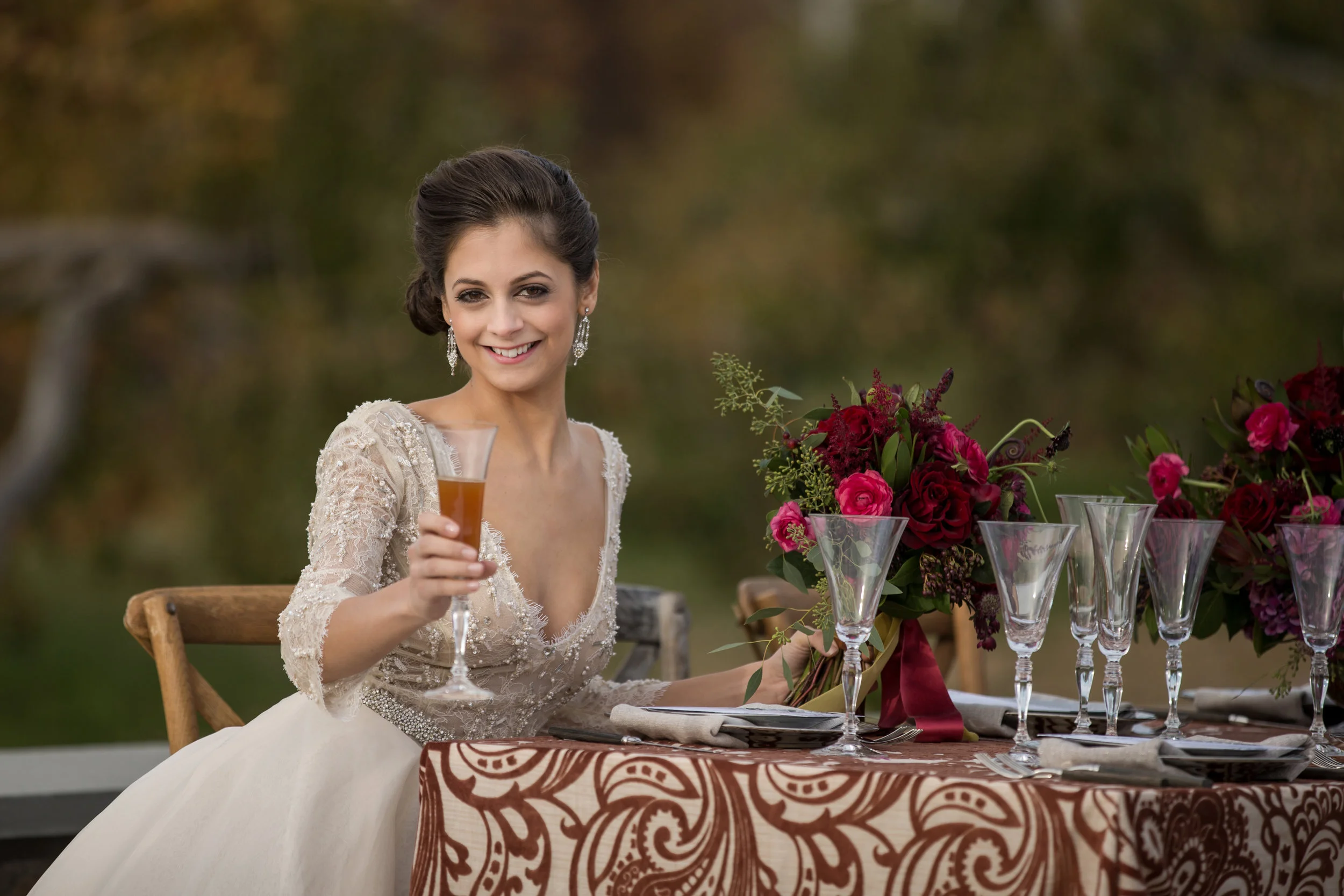  NYC Wedding Planner Ashley Douglass Events at Harvest Moon Farm Orchard with Blade NYC Floral Designs 